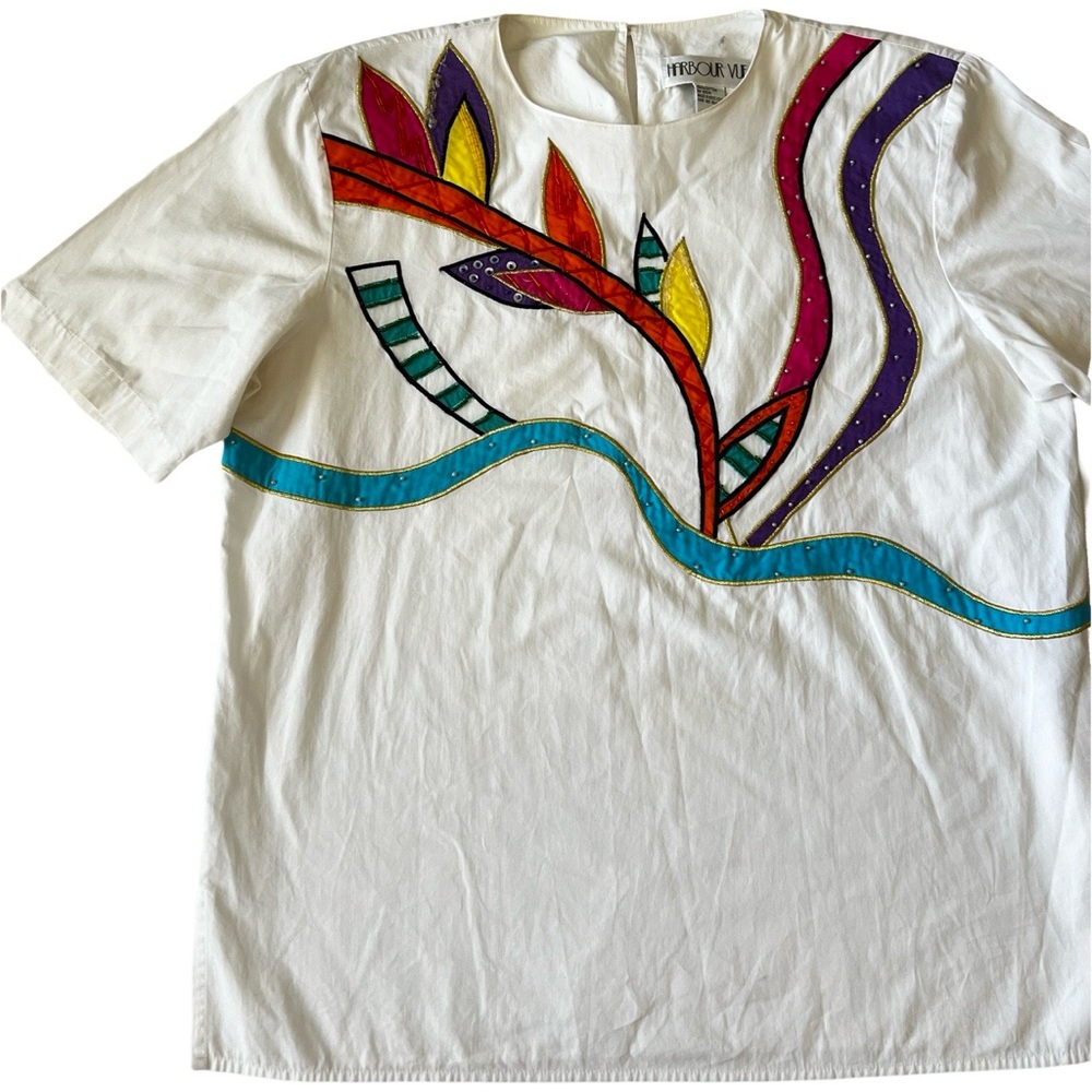 Vtg funky fun blouse